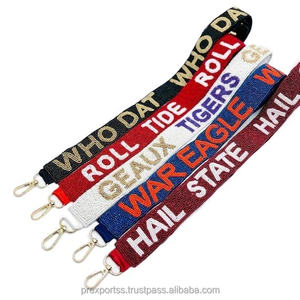 Callin Baton Rouge Beaded <b>Strap</b> Handmade <b>Adjustable</b> Shoulder Belt Crossbody Bag Embroidery Fashion Custom Accessory - Product Image 3
