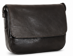 Gravs Vintage Genuine Leather Bohemian Fashion Messenger Crossbody Bag Women Soft <b>Shoulder</b> Single Adjustable <b>Strap</b> Button - Product Image 4