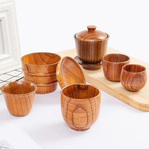 Mug en bois de style classique fait à la main, écologique, léger, 200 ml, pour le thé, le café, cadeaux d'affaires, créations Lavie - Product Image 6