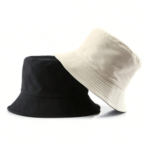 Sombrero de Pescador Unisex de Poliéster/Algodón, Color Sólido, Casual, Deportivo, para Exteriores, Verano, Adulto, Talla 56-58CM, Rojo, Negro - Product Image 5