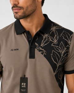 Chemise décontractée à manches courtes pour homme F2 WIN avec poche, séchage rapide, motif uni, tissu tricoté respirant, personnalisable - Product Image 3