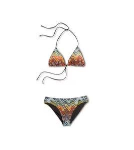 Conjunto de Bikini Sexy de 2 Piezas Personalizado por el Fabricante para Mujer, Traje de Baño Triangular con Tirantes y Falda, Tanga, Ropa de Playa - Product Image 2