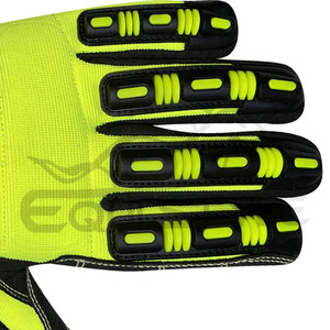 ถุงมือช่างกันกระแทก ผ้ายืดสแปนเด็กซ์ TPR นีโอพรีน ถุงมือทำงานป้องกันแรงกระแทก สำหรับงานยานยนต์ อุตสาหกรรม ถุงมือนิรภัยแบบกำหนดเอง - Product Image 4