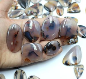 Lote de Cabujones de Ágata Natural de Montana de Buena Calidad para Joyería, Piedras Preciosas Sueltas de Tamaño Libre - Product Image 2