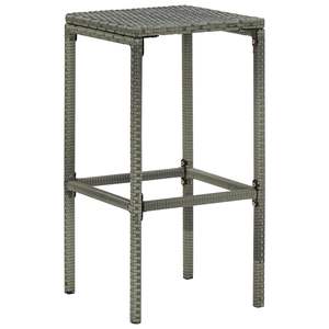 Ensemble de 2 tabourets de bar standard en acier gris - Product Image 3
