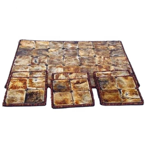 Posavasos de Lujo Rústicos de Cuerno de Búfalo con Acabado Pulido a Mano, Colección Elegante de Posavasos de Cuerno para Regalo, Posavasos de Cuerno Ecológicos Premium - Product Image 4