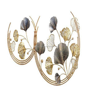 Salon Chambre D'invité Mur Arts Feuilles Colorées Designer Personnalisé Fer métal Fabriqué À La Main Mur Artisanat Arts Pour La Décoration Intérieure - Product Image 1