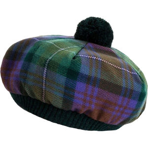 Chapeau Tam O Shanter de qualité supérieure, écossais, motif tartan de l'île de Skye, en laine chaude, classique pour les Jeux des Highlands - Product Image 1