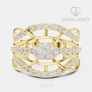 Bague de mariage en or blanc 14 carats avec diamant de laboratoire certifié IGI, taille ronde 0,761 CT, bijou raffiné, cadeau pour fiançailles, mariage ou anniversaire - Product Image 5
