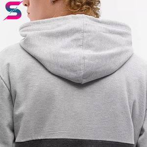 Sweat-shirts à capuche pour homme, couleur contrastée bleu et noir, bonne qualité, lavables en machine, best-seller, légers, manches régulières, vêtements décontractés - Product Image 5