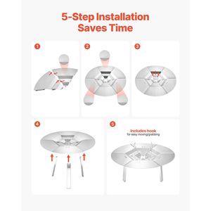 Braciere Yukon da 25 Pollici per Legna, in Acciaio Inox 304, per Deflettore di Calore Solo Stove - Product Image 5