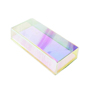 Boîte de rangement professionnelle pour cils en acrylique irisé de luxe, écologique, avec logo personnalisé, palette à cils blanche, support pour cils - Product Image 2
