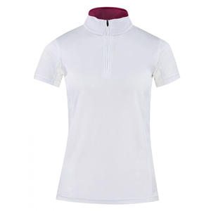 รุ่นที่ดีที่สุด เสื้อผู้หญิงทรงสวยหรู ปักโลโก้ ทรงพอดีตัว ไซส์พลัส ผ้าโรเบ็กซ์/ซูเพล็กซ์ คอกลม แขนครึ่ง ป้องกันรอยยับ ระบายอากาศได้ดี 100% - Product Image 2