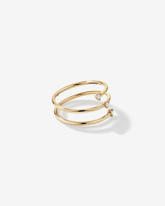 Anillo de Oro Sólido de 14K con Baño de Rodio y Diamante Cultivado en Laboratorio de 0.09 Ct, Corte Brillante, Joyería Fina de Lujo para Mujer, para Bodas y Fiestas - Product Image 4