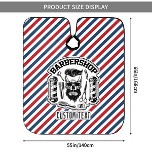 Capes de coiffure professionnelles imperméables avec crochets réglables et fermeture à bouton-pression, personnalisables avec logo OEM pour barbiers - Product Image 4