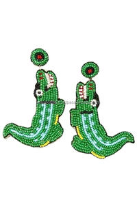 2025 alta moda al por mayor hecho a mano semilla cuenta pendiente moda multicolor helado pendientes joyería para mujeres pendientes - Product Image 5