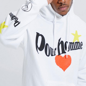 Sweat à capuche personnalisé pour homme, épais 300 g/m², 100 % coton, imperméable, style streetwear, pour strass de haute qualité - Product Image 3