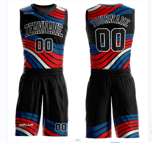 Maillots de basket personnalisés sublimés en gros – Uniformes de basket tendance en polyester 100 % sublimé - Product Image 1