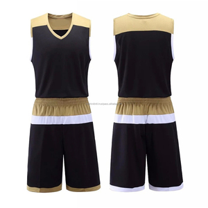 Uniforme de Baloncesto Personalizado con Logotipo OEM, Talla Grande, para Hombre, Conjunto de Camiseta sin Mangas con Cuello en V, Secado Rápido, Antibacteriano, 100% Poliéster - Product Image 1