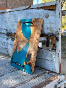 Plateau de service de luxe en bois d'olivier et résine Natural House avec séparateurs pour fruits, fromages, charcuterie, tapas, café et en-cas - Product Image 2