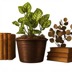 Ensemble de pots de fleurs en métal modernes et durables, jardinières d'intérieur, finition martelée couleur cuivre, utilisation sur bureau, design minimaliste, MORADABAD ART - Product Image 2
