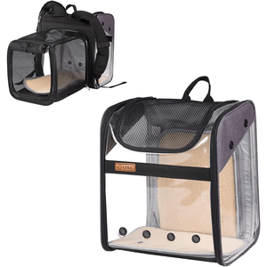 Sac à dos de transport portable pour animaux de compagnie (chien, chat) à double bandoulière, idéal pour les sorties sportives et les voyages - Product Image 3