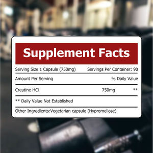Creatina HCI para Mejorar la Fuerza y la Resistencia, Aumentar el Crecimiento Muscular y la Fuerza, Cápsulas de Creatina Directamente de Fábrica - Product Image 2