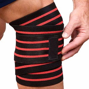 Heavy Duty Adjustable <b>Knee</b> Wraps For Powerlifting Squat Deadlift Gym Workout Compression Support Fitness <b>Exercise</b> Training Gear - Product Image 5