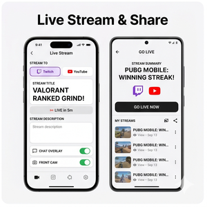 แอปบันทึกเกม RoyalCraft – บันทึกการเล่นเกม, บันทึกหน้าจอ, สตรีมสด และตัดต่อวิดีโอ IOS/Android/Linux/Mac - Product Image 4