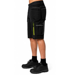 Pantalones Cortos de Trabajo de Alta Visibilidad para Hombre, Color Amarillo o Naranja, con Bolsillos Tipo Cargo, de Forro Polar, para Trabajo - Product Image 4