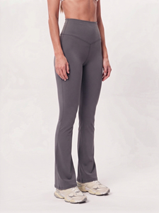 Pantalones Deportivos de Algodón y Poliéster Personalizados para Gimnasio y Fitness, Pantalones Acampanados Transpirables para Mujer, Leggings Acampanados de Yoga con Compresión - Product Image 5