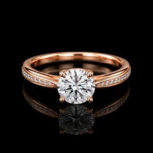 925 Silver <b>Fine</b> Jewelry Trendy Romantic Style Hidden Halo Design Moissanite Diamond <b>Ring</b> for Wedding Engagement Anniversary Gift - Product Image 4