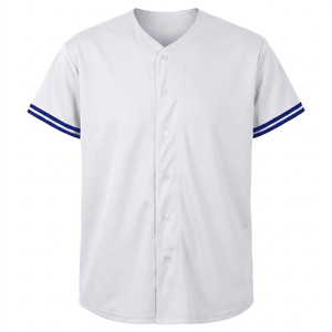 เสื้อเบสบอลตาข่ายระบายอากาศสั่งทำขายส่งสำหรับผู้ชาย แบบเรียบ แห้งเร็ว สำหรับทีม ซับลิเมชั่น ชุดกีฬาประสิทธิภาพสูง แขนสั้น - Product Image 2