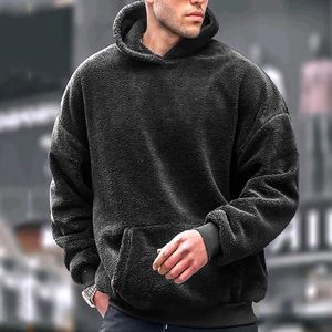 เสื้อฮู้ดดี้คลาสสิกสำหรับใส่ทุกวัน ดีไซน์ชายเสื้อแบบริบและแขนยาว - Product Image 5