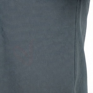 Polo piqué gris à manches courtes pour homme, design tricoté respirant, coupe classique, style décontracté - Product Image 5