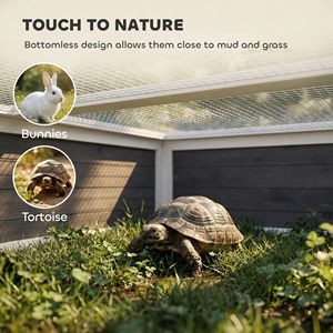Terrario in Legno Apribile con Finestra Trasparente, Area Nera Grigia per Rettili e Anfibi - Product Image 5