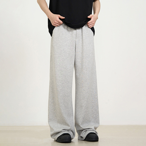 Custom OEM Flare <b>Trousers</b> for <b>Men</b> Outdoor Streetwear Cotton Black Blank <b>Men</b> <b>Flared</b> Pants - Product Image 3