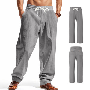Men's Eco-Friendly Breathable Canvas Cargo Joggers Techwear Streetwear Pants Loose Multi-pockets Casual Trousers Lightweight - Product Image 4