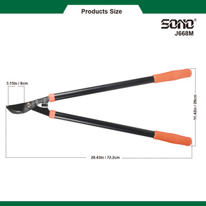 Tijeras de Podar Industriales SONO J668M de Acero al Carbono para Jardín, con Recubrimiento Antiadherente, Mangos de Aluminio/PVC, Duraderas - Product Image 4