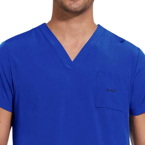 Unisex Medical <b>Scrub</b> Suit V Neck Short Sleeve Top Cargo Jogger Pants OEM Comfortable <b>Hospital</b> <b>Scrub</b> Set - Product Image 6