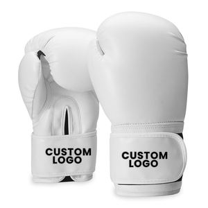 Guantes de Boxeo Profesionales Blancos, Ligeros, Transpirables, de Secado Rápido, de Cuero, para Entrenamiento, Sparring, Kickboxing, MMA - Product Image 1