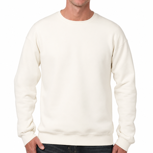 เสื้อสเวตเชิ้ตแขนยาวลำลองสำหรับผู้ชาย ผ้าฝ้ายเทอร์รี่ 100% สำหรับฤดูหนาว ลายเรียบ ซักเอนไซม์ สโตนวอช ผลิตตามแบบ ODM ปักลาย - Product Image 1