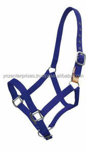 Cabestro de nailon ajustable para caballo con cuerda de tracción, color y logotipo personalizados, tallas Full/Cob, estilo sintético para silla de montar - Product Image 4