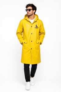 Impermeable Personalizado OEM, Chaqueta Larga para Lluvia con Capucha, PU PVC, para Hombre y Mujer, Ropa de Trabajo para Exteriores, Pesca, Senderismo, Diseño de Logotipo Personalizado, Forro Polar - Product Image 3