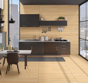 กระเบื้องลายไม้ขนาด 60x60 มม. สำหรับตกแต่งพื้นและผนัง กระเบื้องพอร์ซเลนลายไม้หนา 9 มม. - Product Image 1