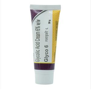 ครีมไกลโคลิกแอซิด 6% สำหรับผิวหน้า ใช้กลางคืน บรรจุในหลอด สำหรับผิวแห้ง รักษาสิว และฝ้ากระ - Product Image 1