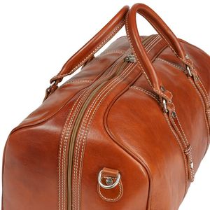 Unisex <b>Canvas</b> Sports Duffle <b>Bag</b> Fashion <b>Large</b> Capacity Zipper Closure Travel Storage Durable Multi-Function Brown - Product Image 4