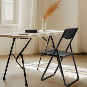Set di 4 Sedie Leggere e Portatili per Eventi - Sedute Pieghevoli in Plastica Impilabili per Uso Commerciale, Interno/Esterno, Eventi Domestici - Product Image 6