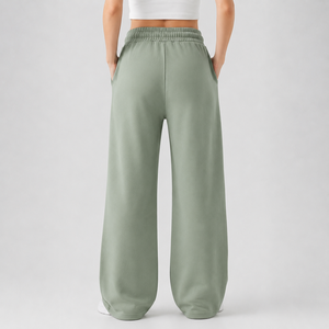 Wholesale Affordable Price Baggy Fit Side Panels Streetwear Sweatpants Winter Wear Hip Hop Style Lightweight Trousers for Women - Product Image 2