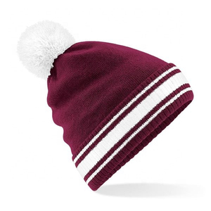 Thick Cable Pattern Bobble Pom Pom Beanie Soft Cuff <b>Winter</b> <b>Cap</b> Eco-Friendly Recycled Yarn Bobble Pom Pom Beanie Sustainable Hat - Product Image 2